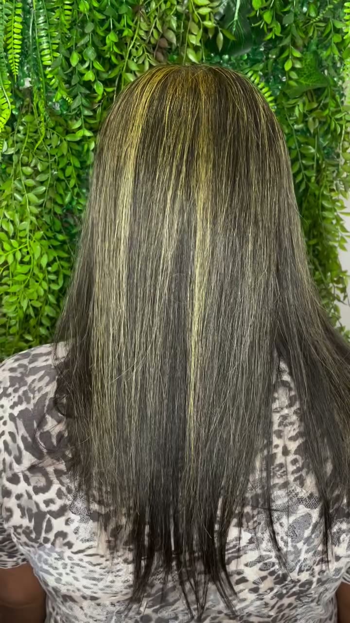 Resultado final — Mechas na Morena Chic